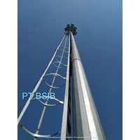 High Mast 25 Meter monopole Road lighting Pole 